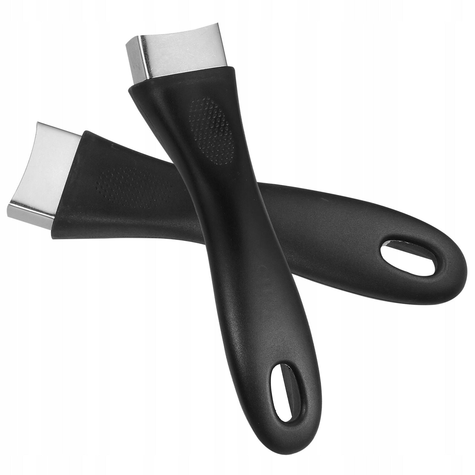 2SZT UCHWYT DO GARNKA ZE STALI NIERDZEWNEJ CZARNY ERGONOMICZNY Brand no brand