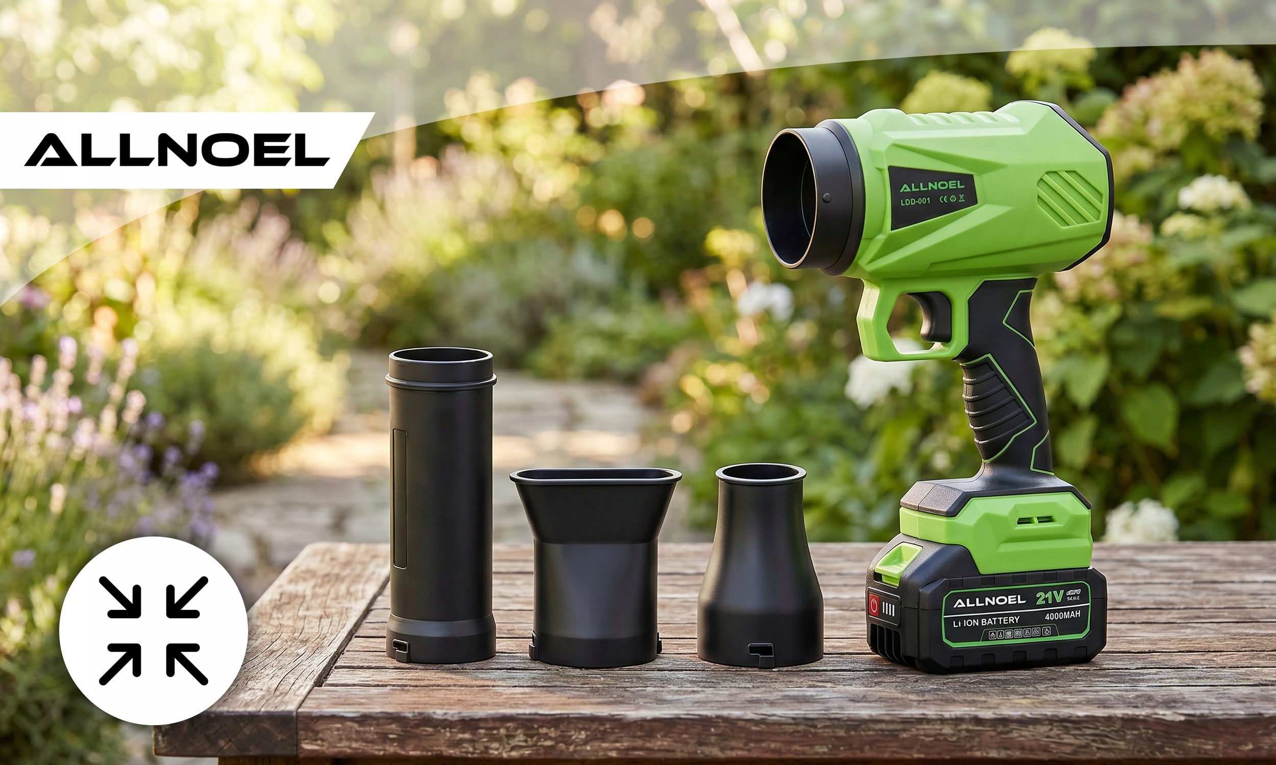 2X 4Ah TURBO CORDLESS ELECTRIC GARDEN BRUSHLESS BLOWER Tool weight 1.2 kg