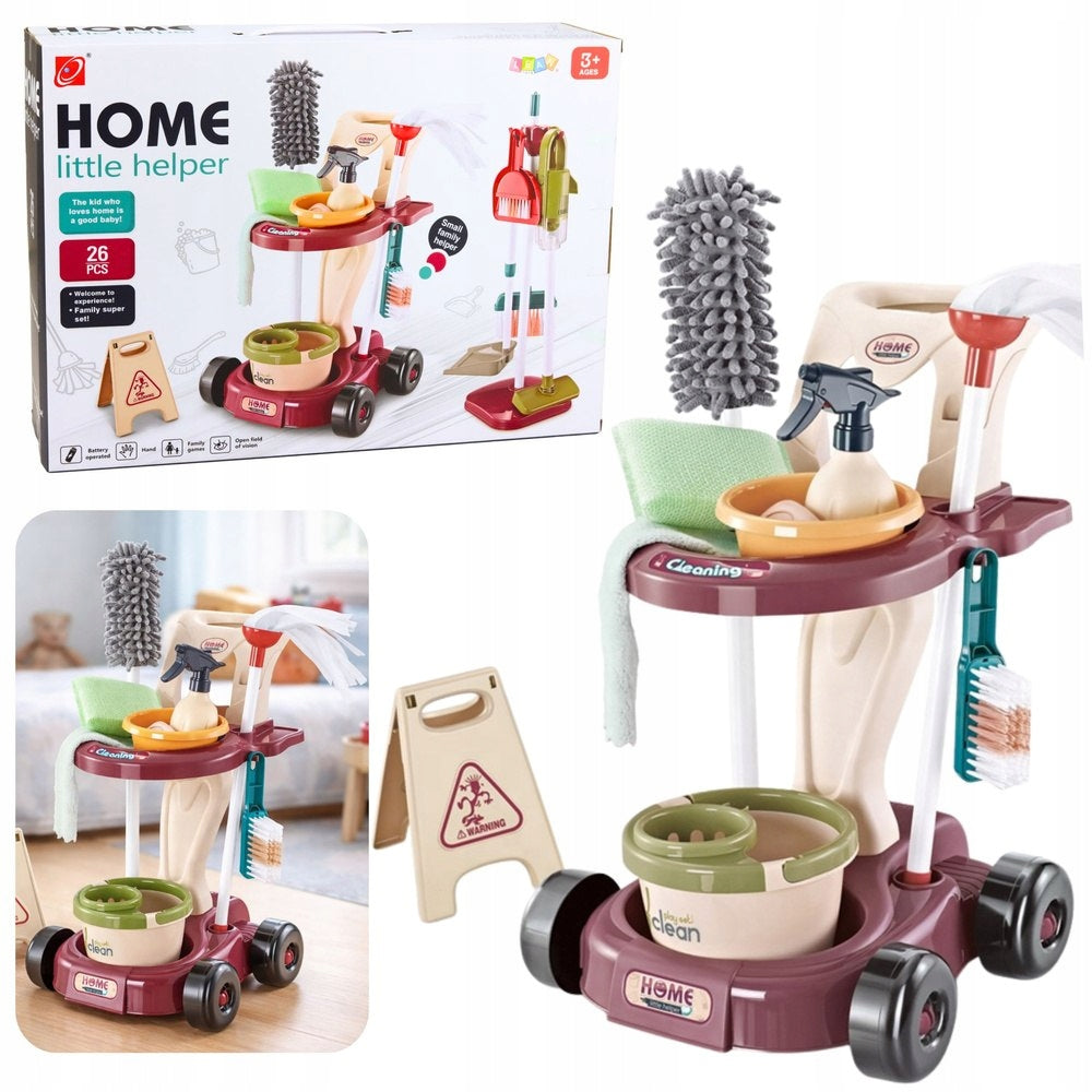 2X Baby Cleaning Kit Trolley Mop Bucket Vacuum Cleaner 26 el.