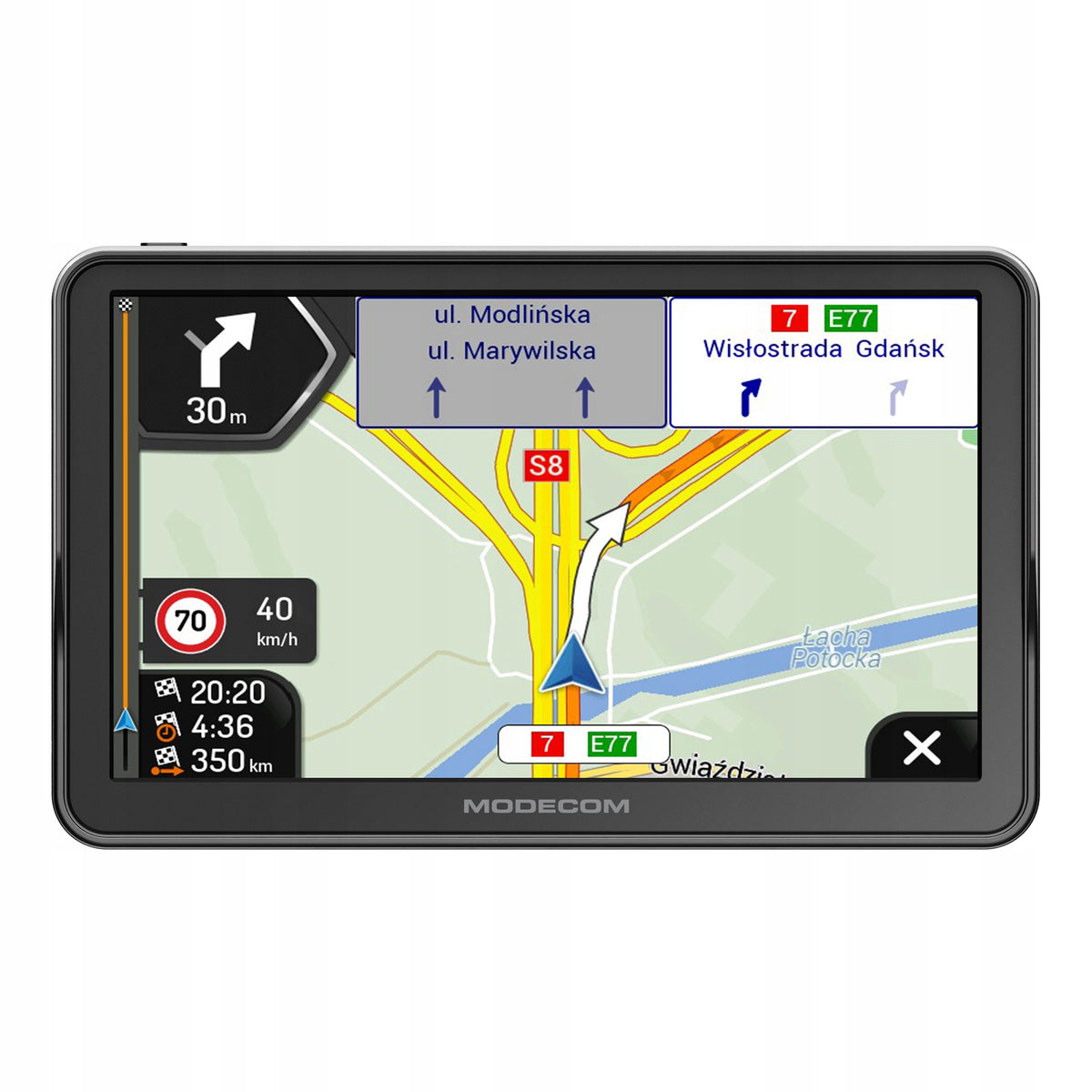 2X Car Navigation MODECOM FreeWAY CX 7.3 iGO Navigation Truck Brand Modecom