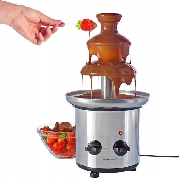 2X Chocolate fountain CLATRONIC SKB3248 Dominant color silver/gray