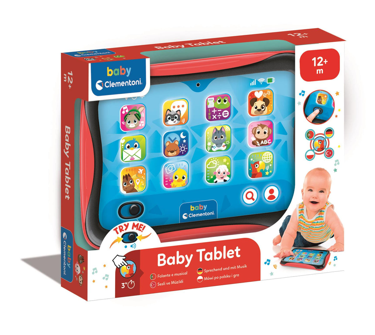 2X Clementoni Baby My First Interactive Talking Baby Tablet 17535 Manufacturer code 17535