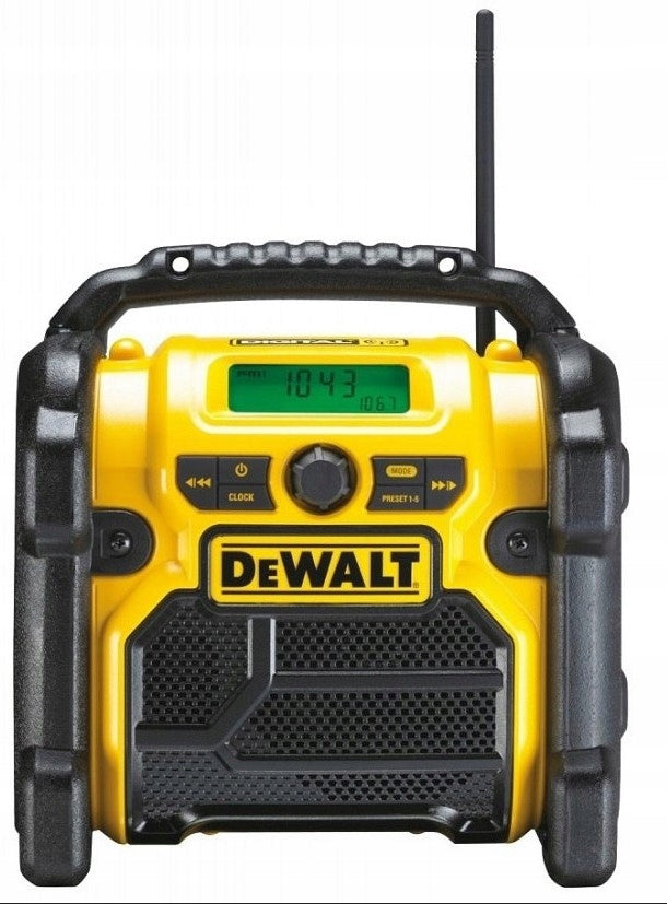 2X DEWALT XR DAB+ FM Radio with DeWalt XR 10,8 14,4 18V DCR021 Battery