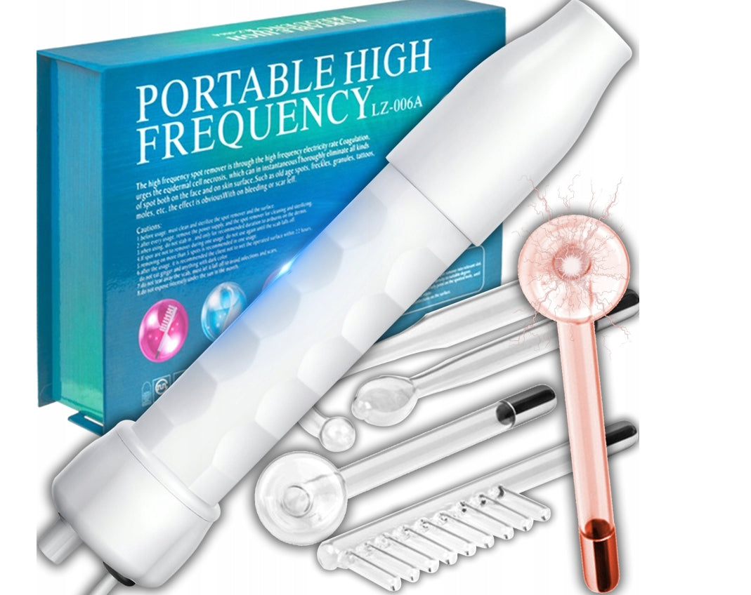 2X Darsonval Derma Wand 4 Pellets Electrodes Hair Skin Face Care