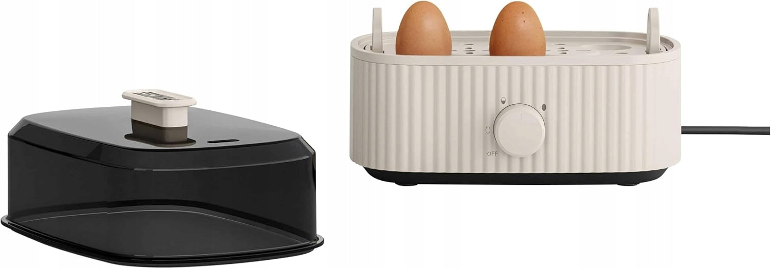 2X ELECTRIC EGG COOKER 6 EGGS STAINLESS STEEL AUTOMATIC SHUTDOWN 300W Brand no brand
