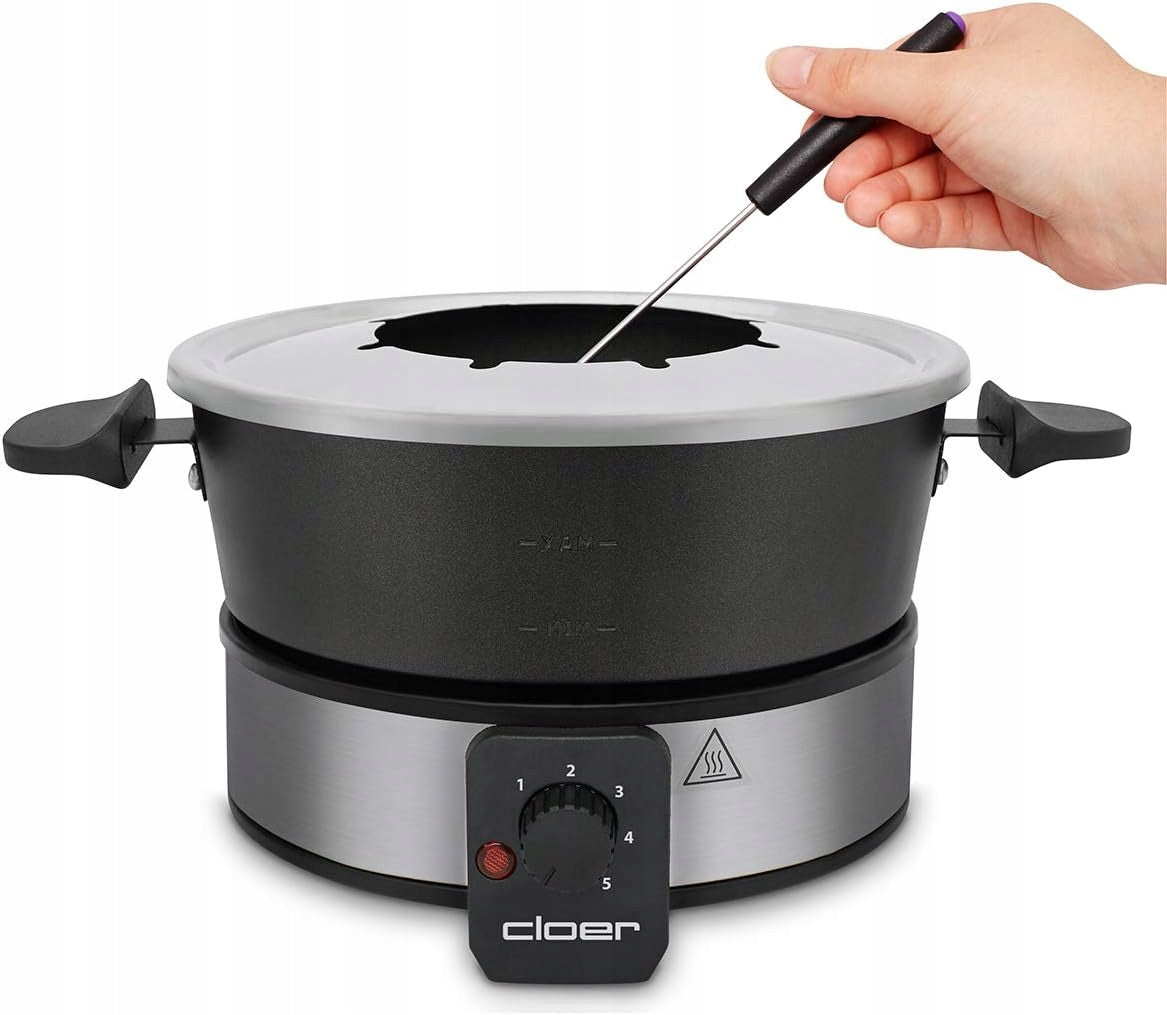 2X ELECTRIC FONDUE FOR 8 PEOPLE POT 1,5L 1000W FORK SET Brand no brand
