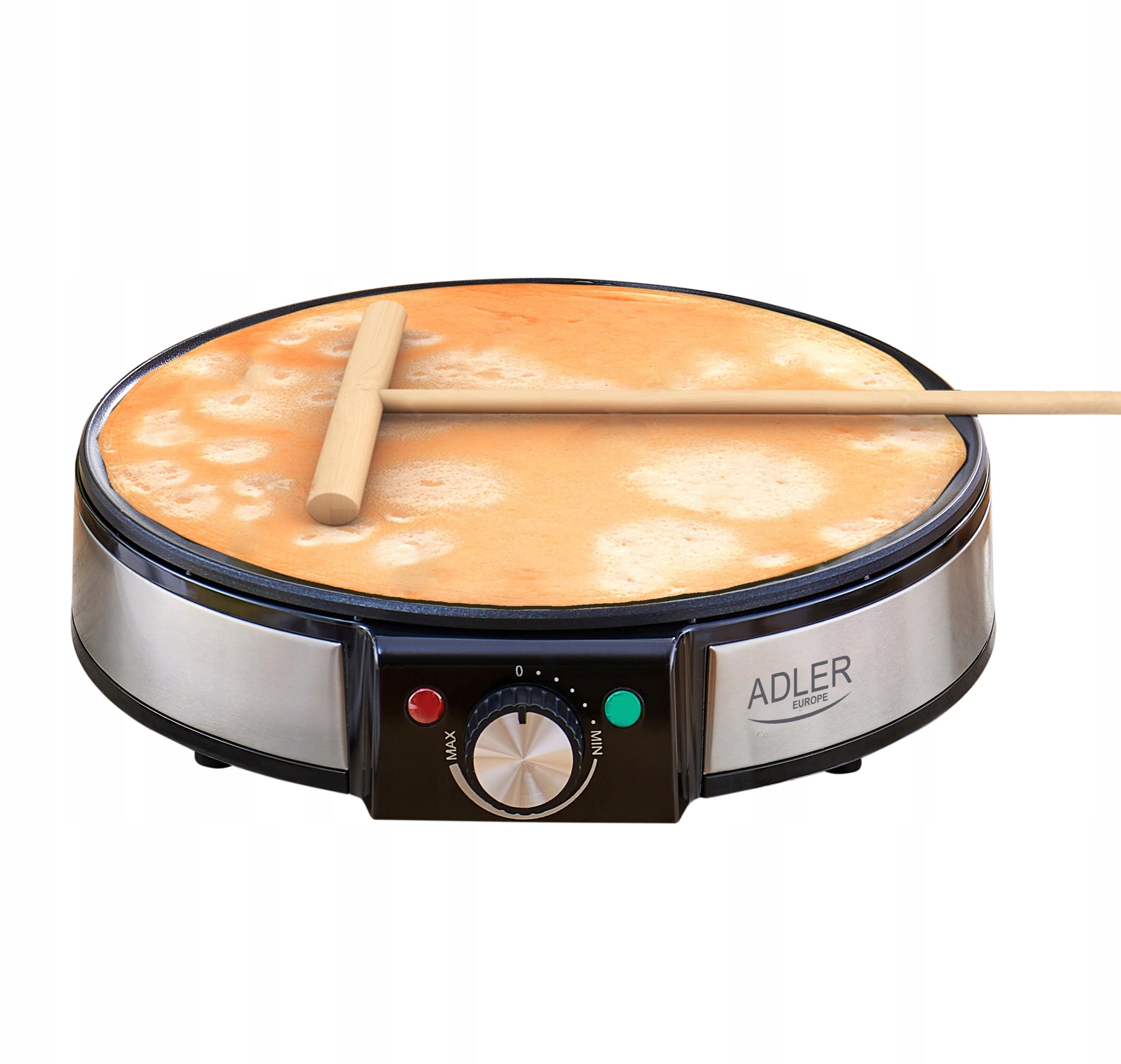 2X ELECTRIC PANCAKE MAKER WITHOUT FAT PAN 30cm 1600W Brand ADLER