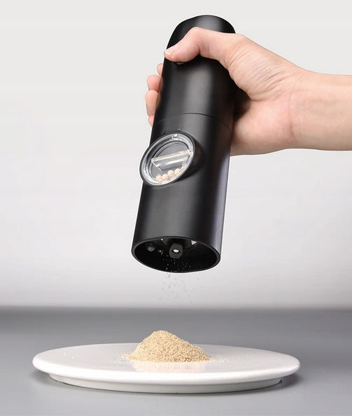 2X ELECTRIC POWERFUL PEPPER SALT GRINDER FOR GIFT WITH CHARGING STATION Manufacturer code ZESTAW MŁYNKÓW ELEKTRYCZNYCH Z AKUMULATOREM