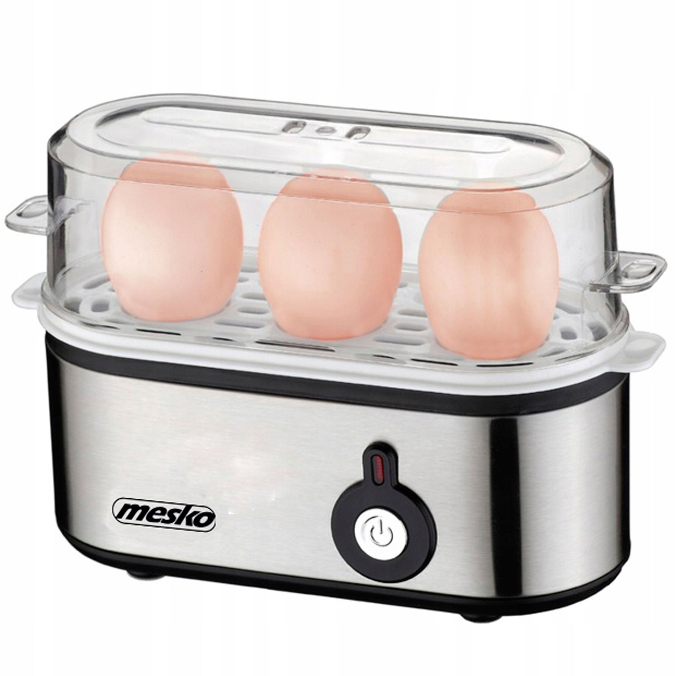 2X Egg cooker Mesko MS 4485 silver/grey FOR COOKING EGGS Brand Mesko