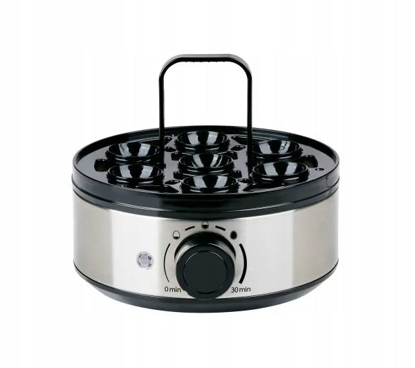 2X Electric egg cooker ALPINA 400W silver Dominant color multicolor