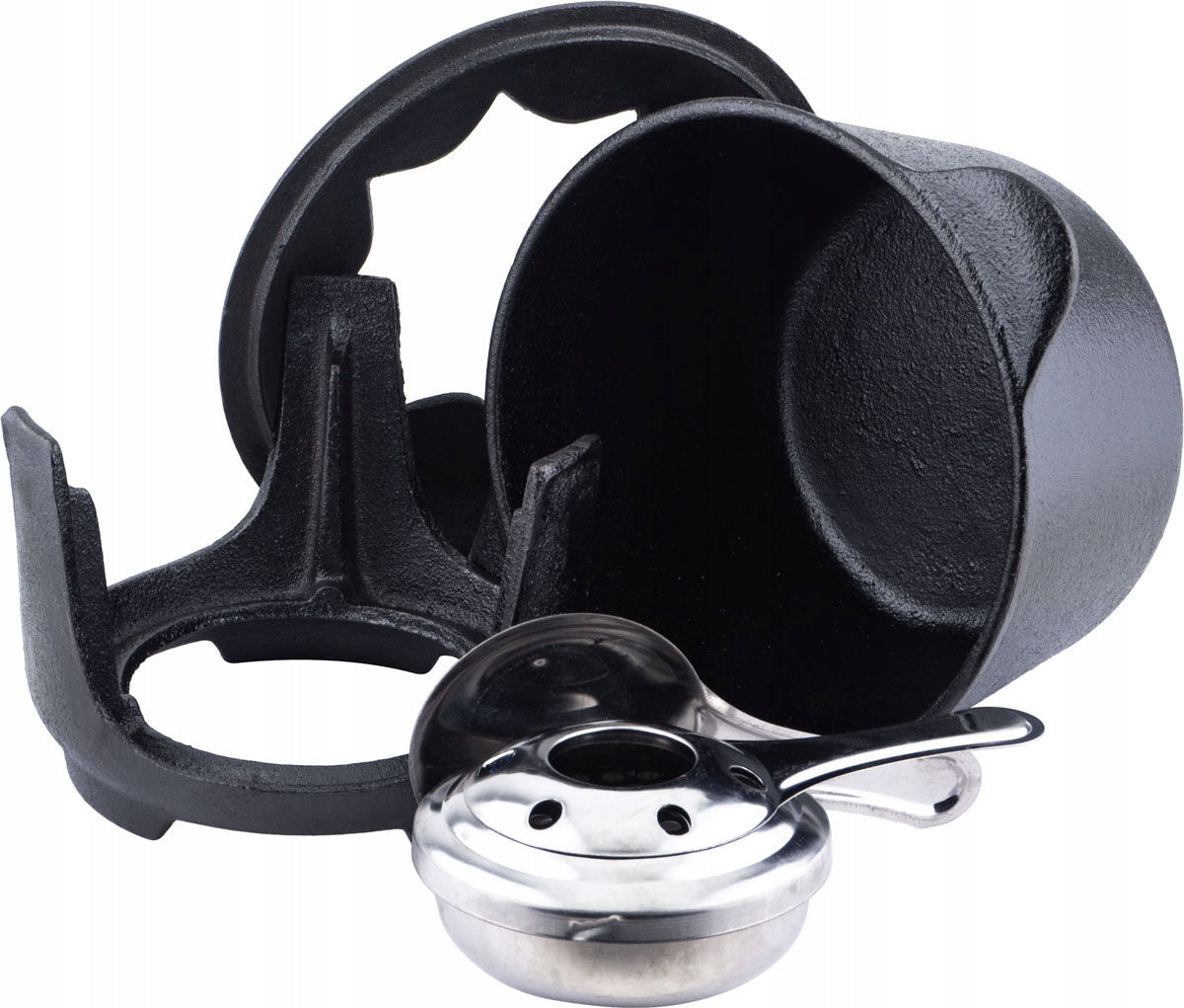 2X FONDUE CAST IRON SET FOR 6 PEOPLE KINGHOFF KH-1195 Capacity 1.5 l