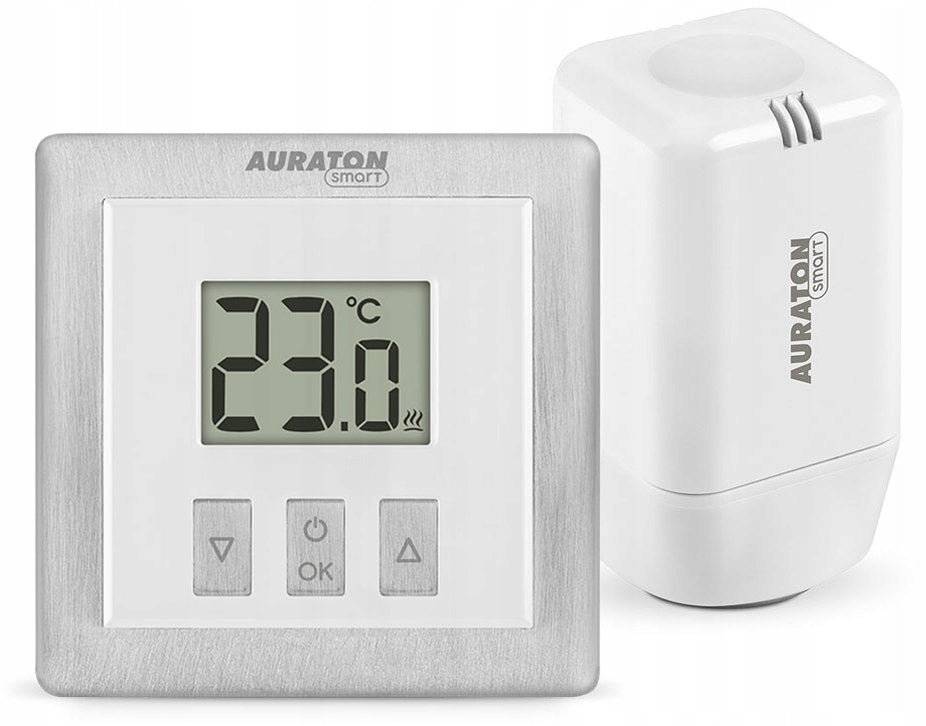 2X HEATING SET HEAT SINK SET ROOM THERMOSTAT HEAD SMART AURAT Manufacturer code AURSMH2512010
