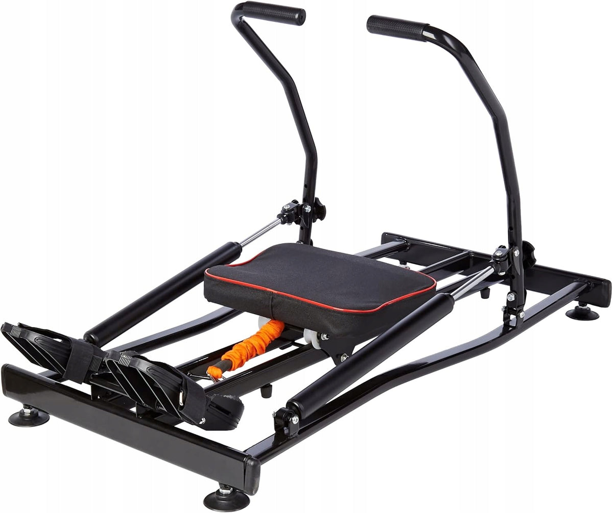 2X HOME HYDRAULIC ROWING MACHINE WITH LCD RESISTANCE ADJUSTMENT FULL BODY TRAINING