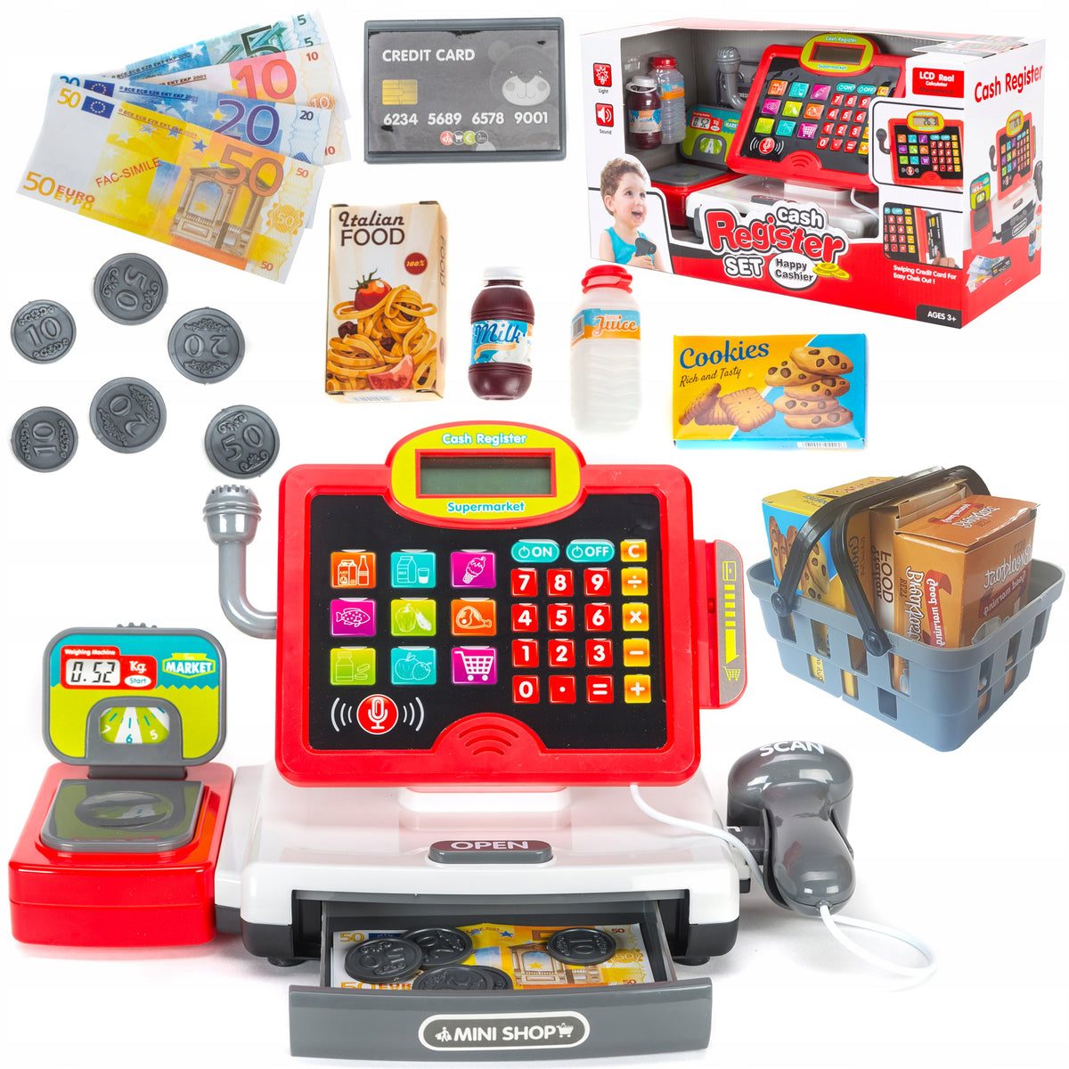 2X INTERACTIVE CASH REGISTER FOR CHILDREN XL MATADI