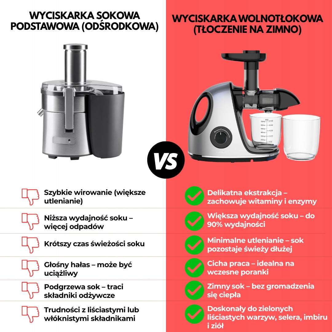 2X JUICER SLOW JUICER KLAUSBERG KB-7863 Dominant color silver
