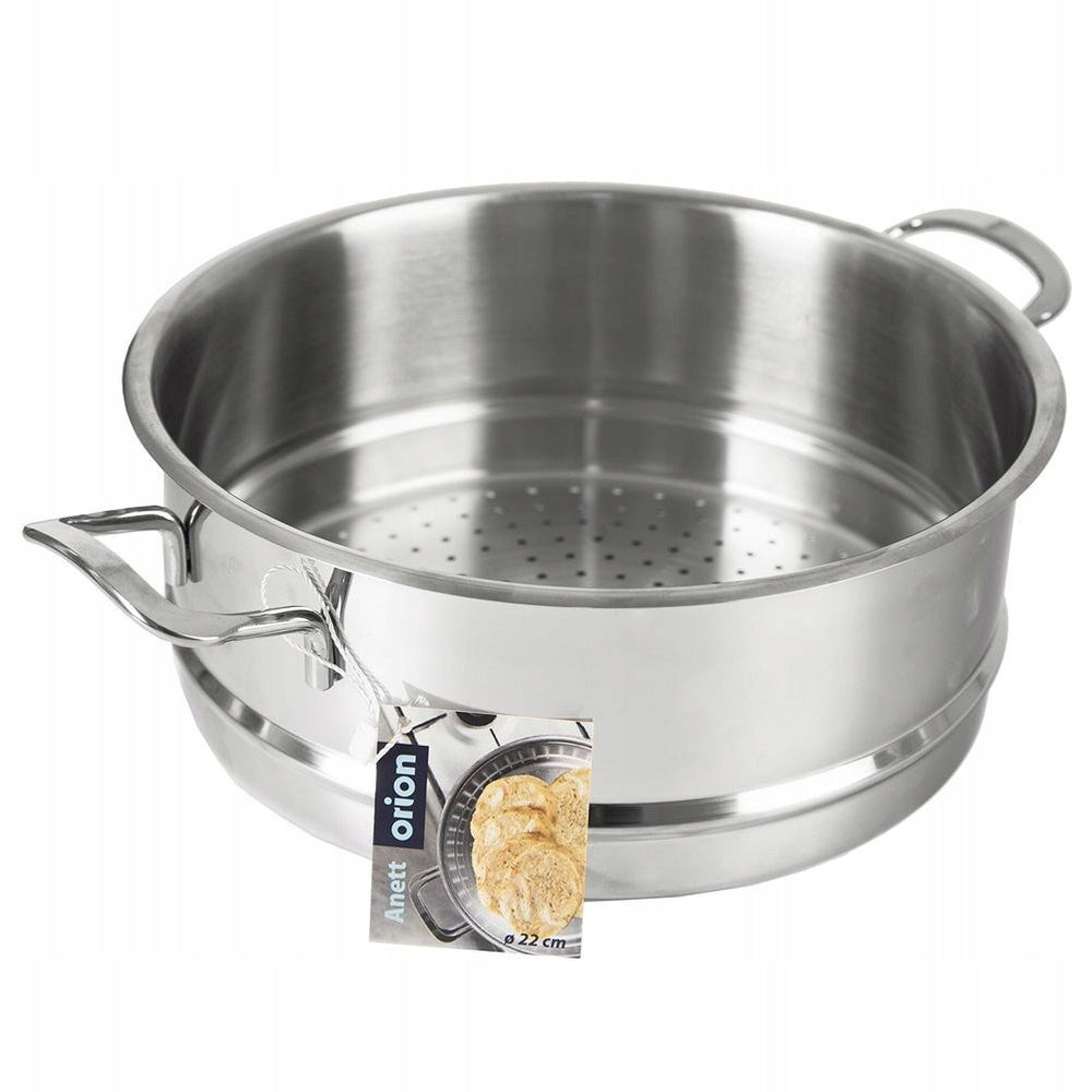 2X Large Steaming Cartridge Steamer Strainer Pot Cover 26 cm