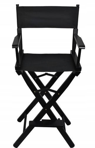 2X MAKEUP CHAIR WOODEN COSMETIC FOLDING MAKE-UP MAKEUP BLACK