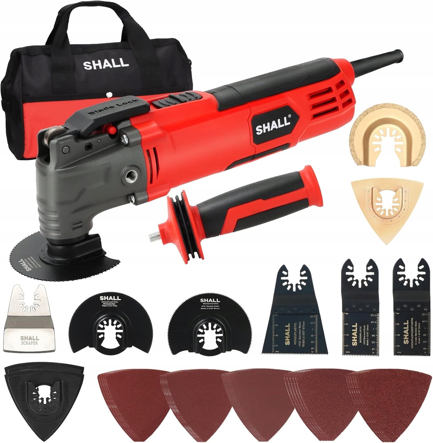 2X MULTIFUNCTION OSCILLATING TOOL 500W 34 ACCESSORIES