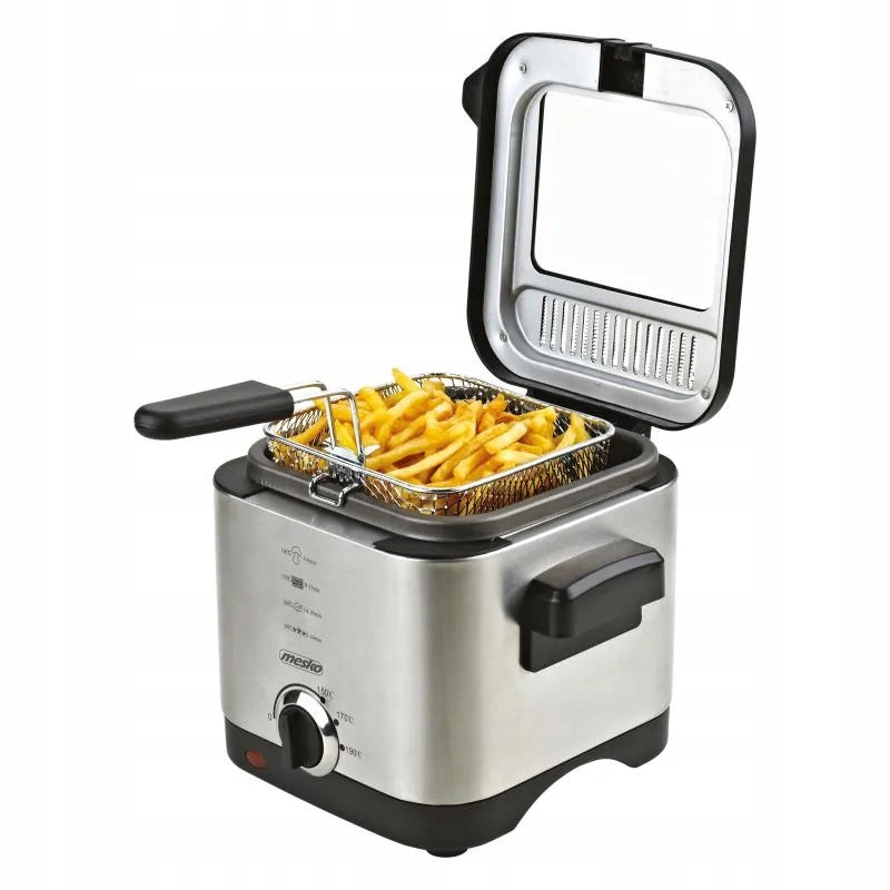 2X Mesko Traditional air fryer closed 1,5L window from top MS 4910 Brand Mesko