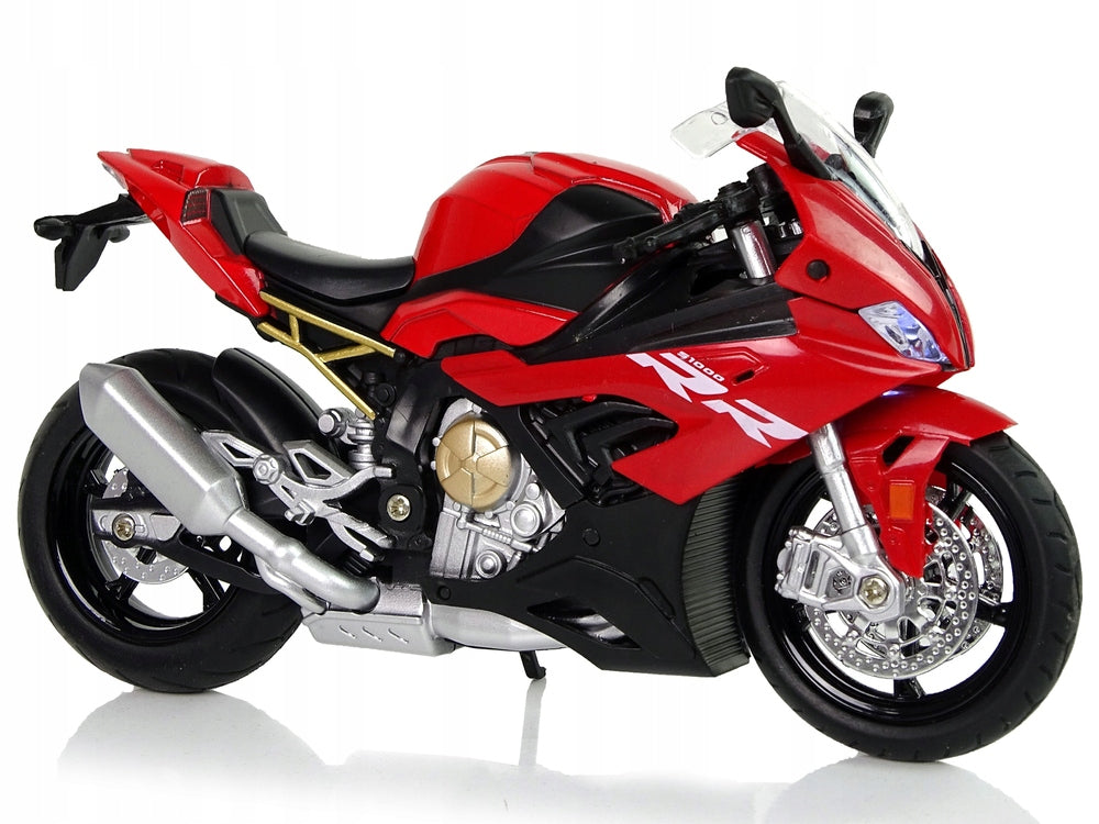 2X Motorcycle Motorsport Model S1000RR Sounds Light Red Brand LEAN Toys