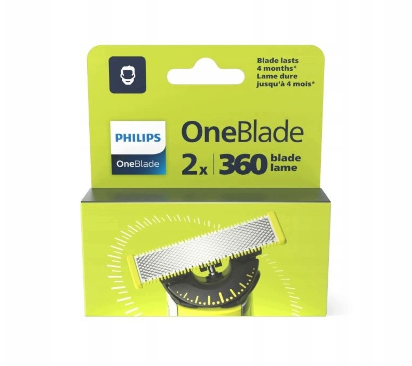 2X PHILIPS ONEBLADE 360 ORIGINAL QP420 BLADE SHAVER KNIFE QP420/50 Manufacturer code 6931481904355