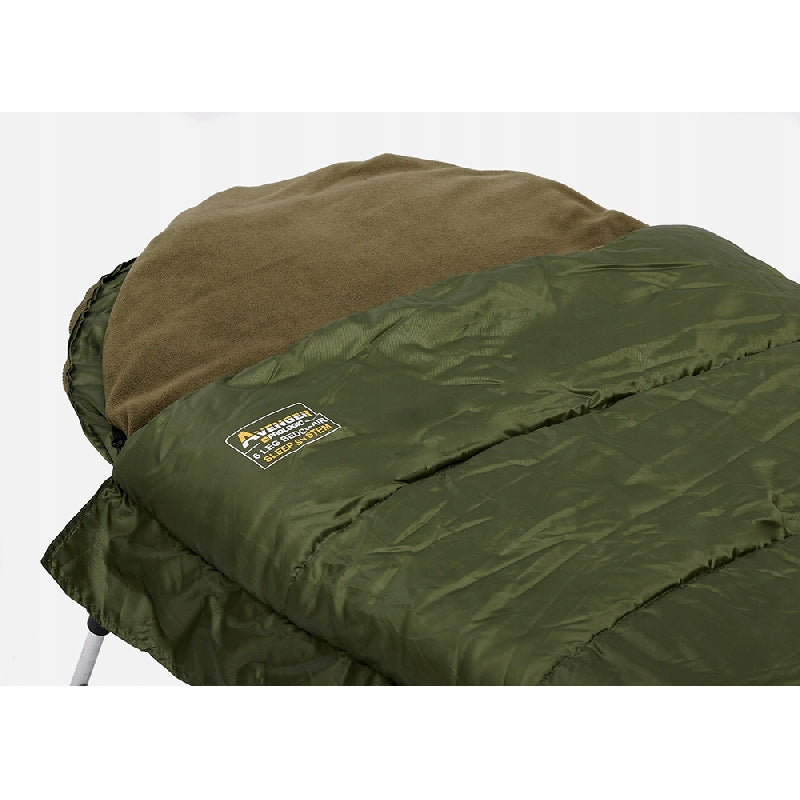 2X PROLOGIC CARP BED WITH SLEEPING BAG AVENGER BEDCHAIR 8 LEGS 120KG Manufacturer code 65043