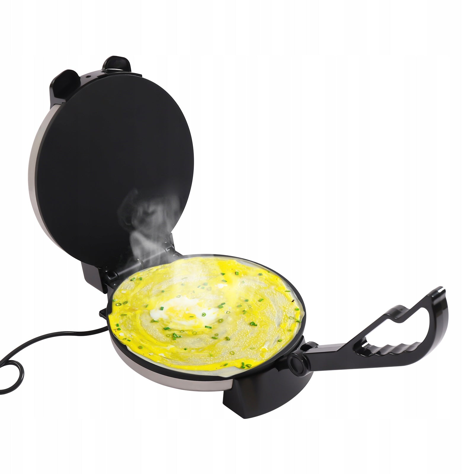 2X Pancake Fryer, Metal, 500 W, Multicolor