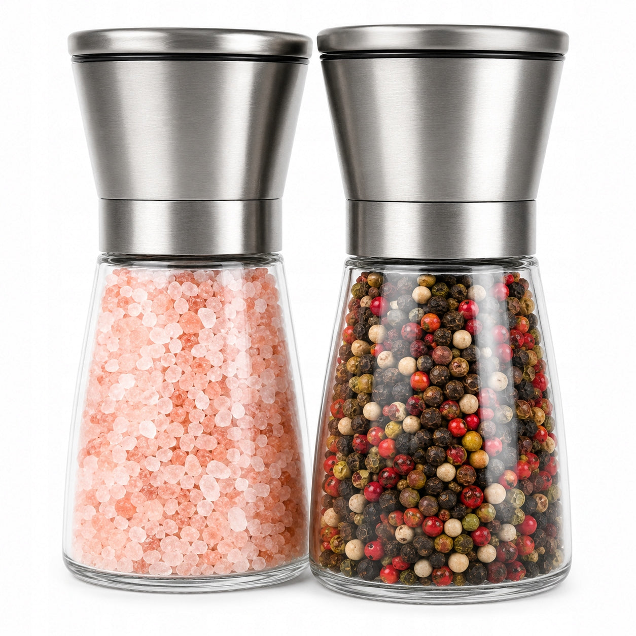 2X SALT PEPPER GRINDER GRINDERS HAND GRINDER SET FOR SPICE GRINDERS