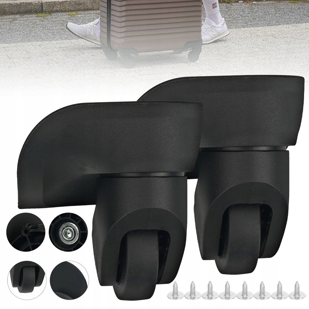 2X SET OF SPARE WHEELS FOR LUGGAGE SUITCASE FLEXIBLE REPLACEMENT WHEELS Manufacturer code Kółko do walizki zestaw 2 szt. 50 mm