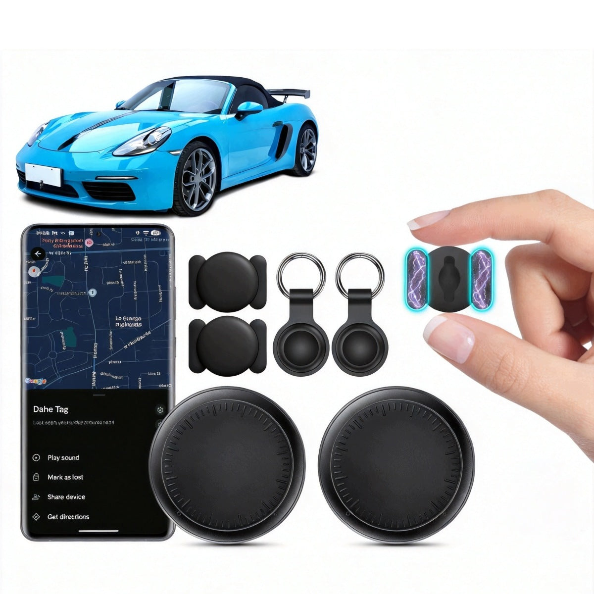 2X SMALLEST GPS LOCATOR WITHOUT SUBSCRIPTION TRACKING MINI CAR