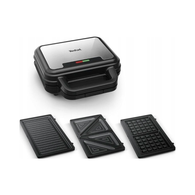 2X SUPER TOASTER TEFAL ULTRACOMPACT 3IN1 TRIANGLES PANINI WAFFLES HEALTHY 700W Manufacturer code SW383D10