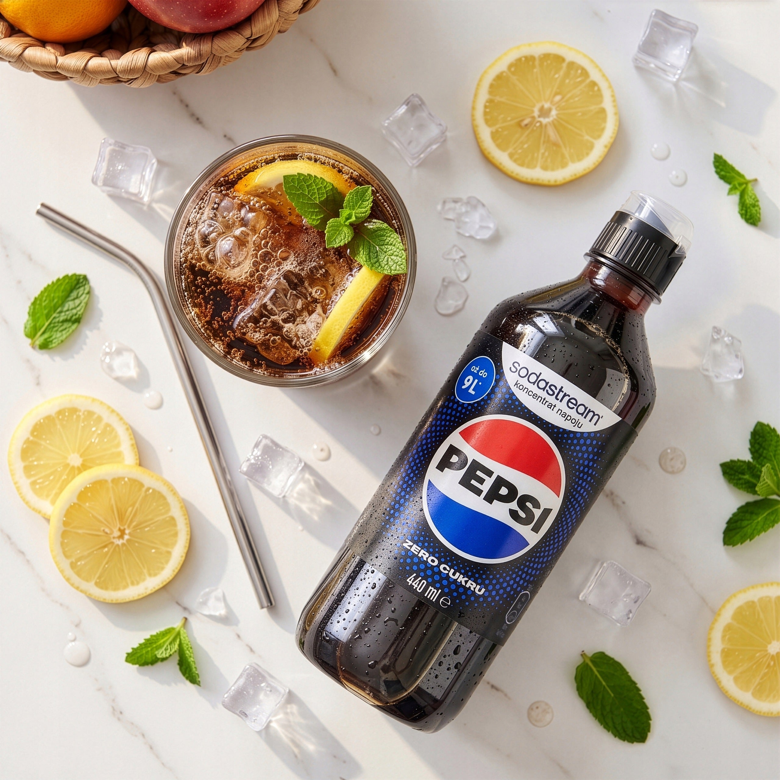 2X SYRUP SODASTREAM PEPSI CONCENTRATE MAX 440ML FOR TERRA WATER SATURATOR Manufacturer code 5904121131412