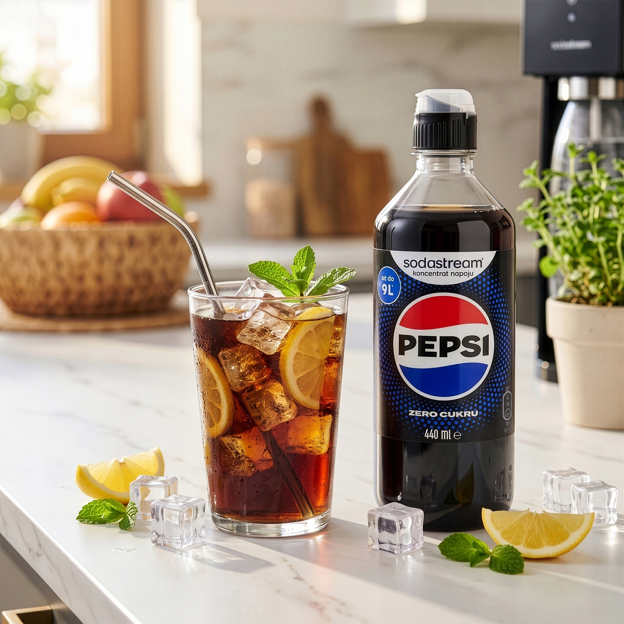 2X SYRUP SODASTREAM PEPSI CONCENTRATE MAX 440ML FOR TERRA WATER SATURATOR Packaging status original
