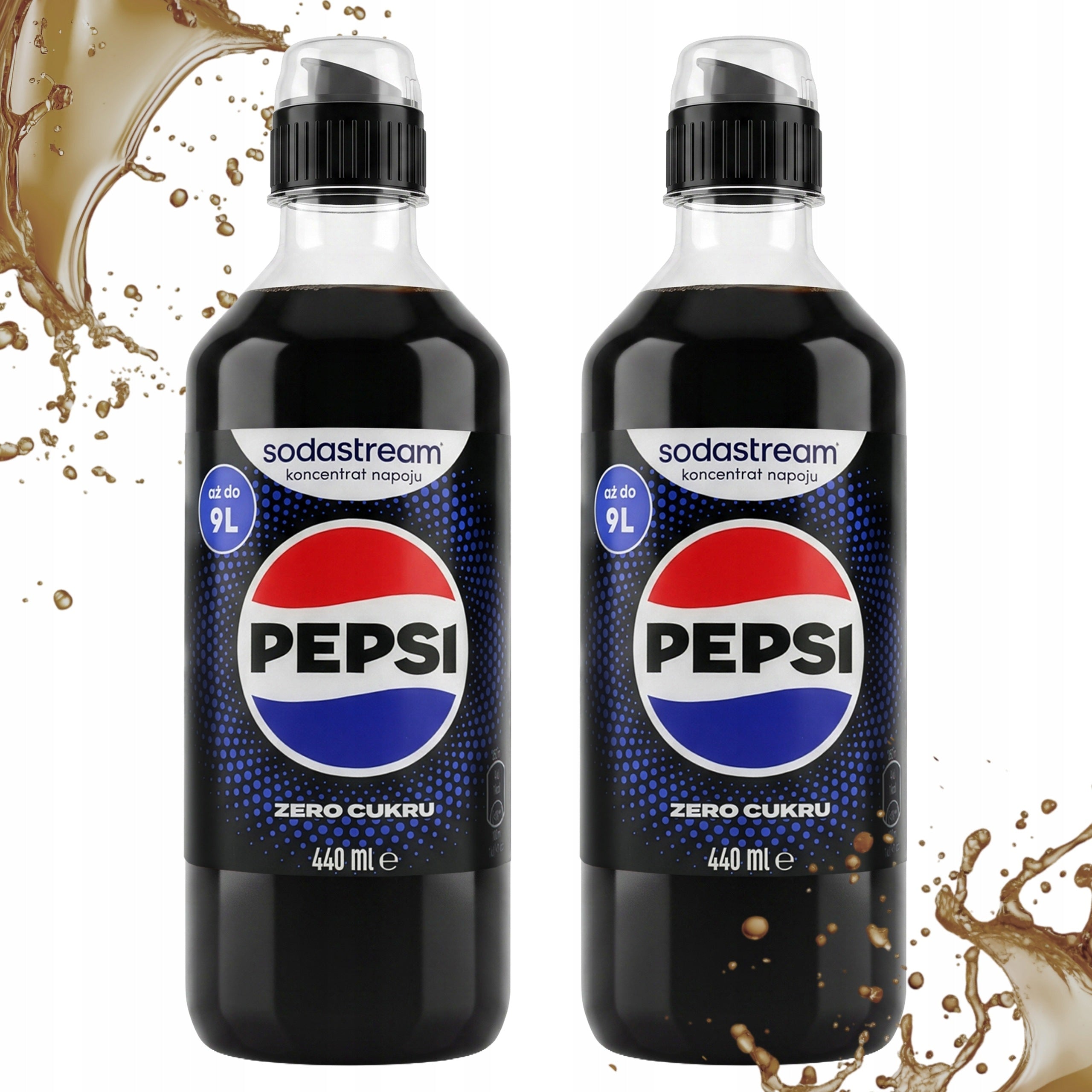 2X SYRUP SODASTREAM PEPSI CONCENTRATE MAX 440ML FOR TERRA WATER SATURATOR