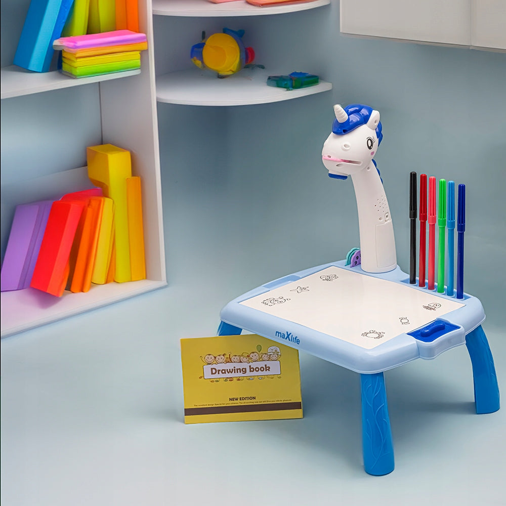 2X TABLE PROJECTOR FOR LEARNING TO DRAW FOR CHILDREN + MARKERS | 24 SLA Product width 39 cm