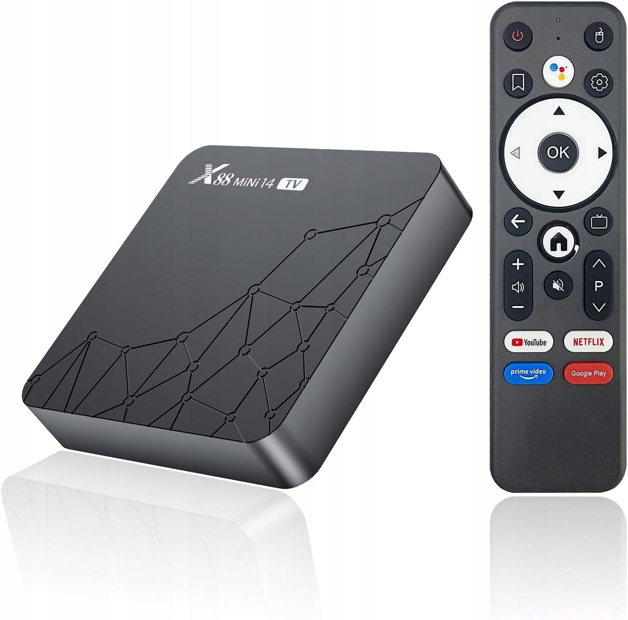 2X TV PLAYER BOX ANDROID 14 2GB 16GB 8K WIFI6