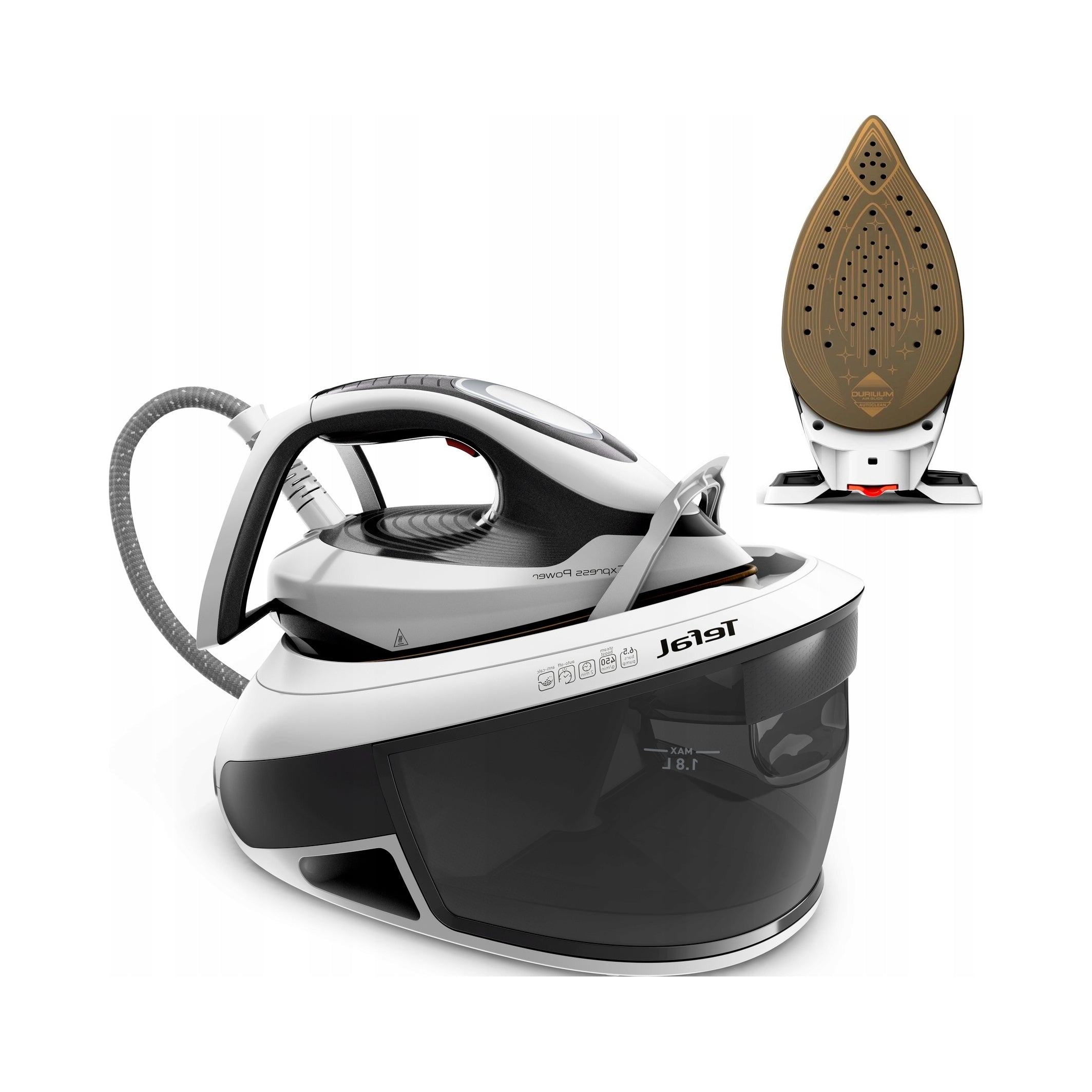 2X Tefal Express Vision SV8156E0, steam generator, black