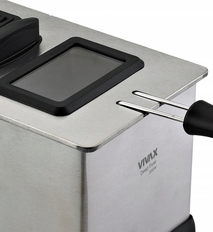 2X Traditional air fryer Vivax DF2003SS 2000 W 2,5L DETACHABLE HIGH Model DF-2003SS