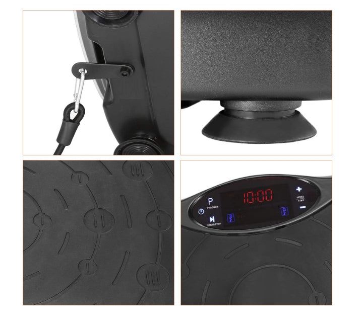 2X VIBRATION PLATFORM VIBRO SLIM + EXERCISE RUBBERS Manufacturer code MODELUJE, WYSZCZUPLA i UJĘDRNIA