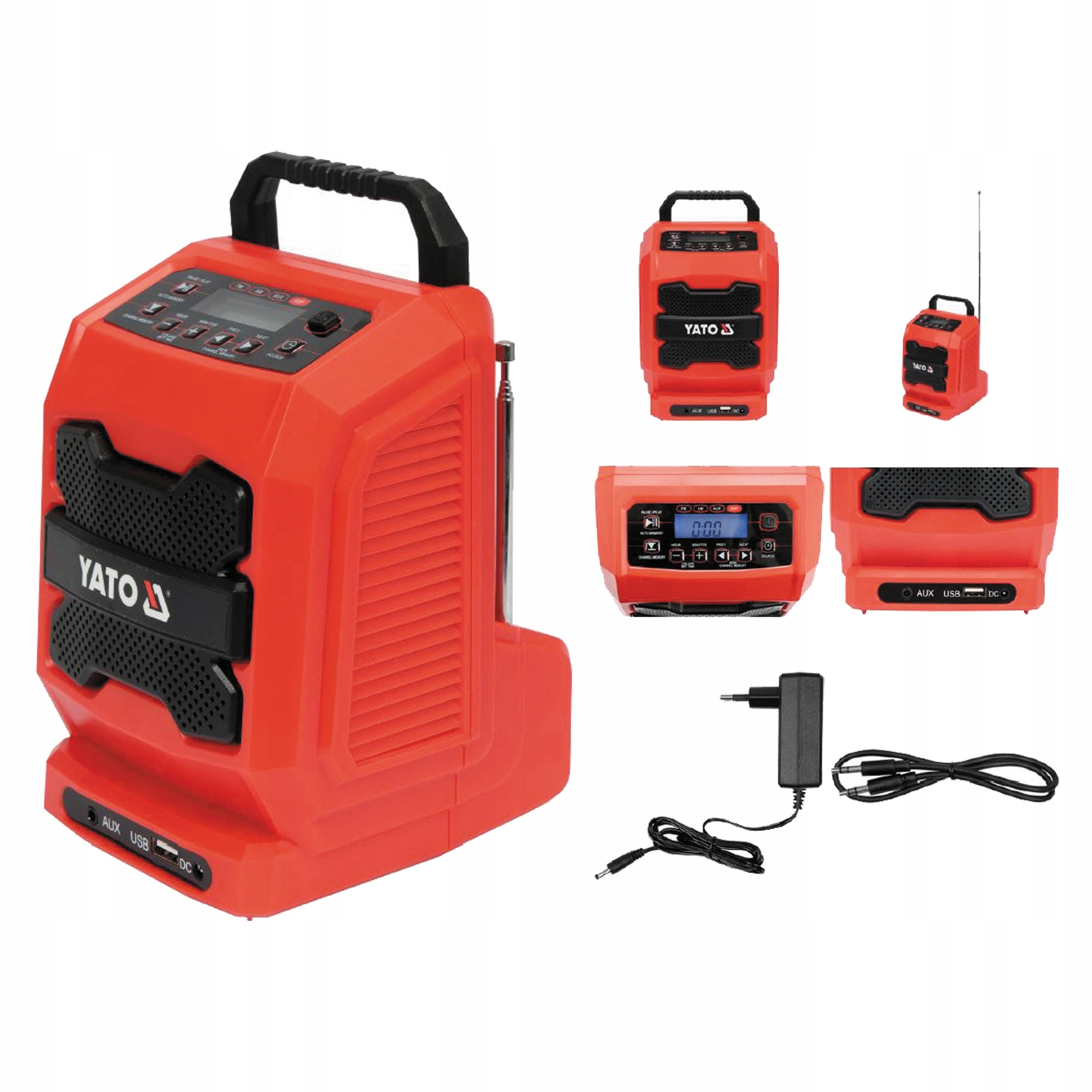 2X YATO 18V BATTERY-NETWORK RADIO WITHOUT BATTERY AND CHARGER
