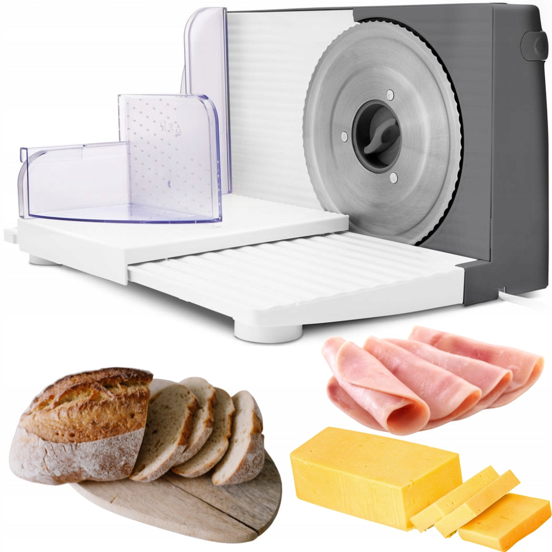 2X Zelmer ZFS0916S Slicer 150W for Meat and Bread Grey Brand Zelmer