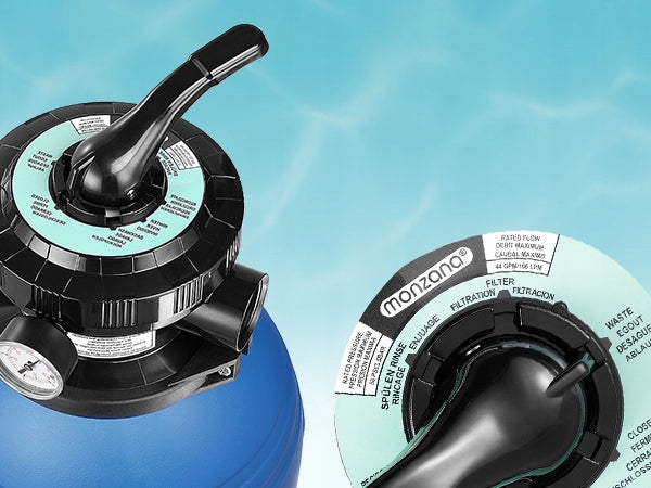 Baseino siurblys su smėlio filtru 10200 l/val. ir vandens testeris