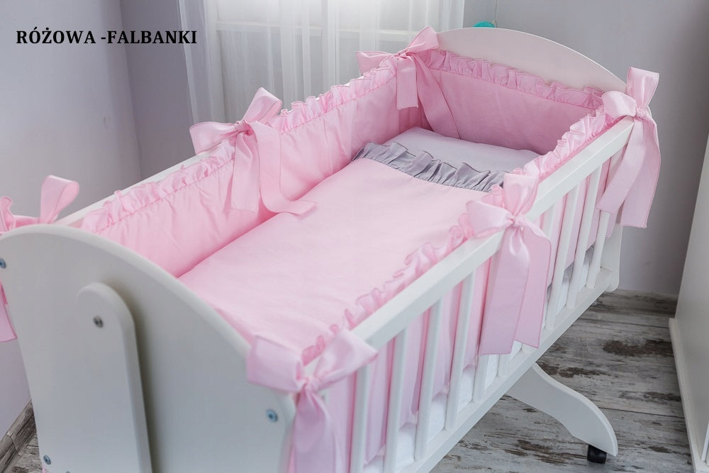2el BEDDING WITH FRILLS for cradle -covers Color multicolor