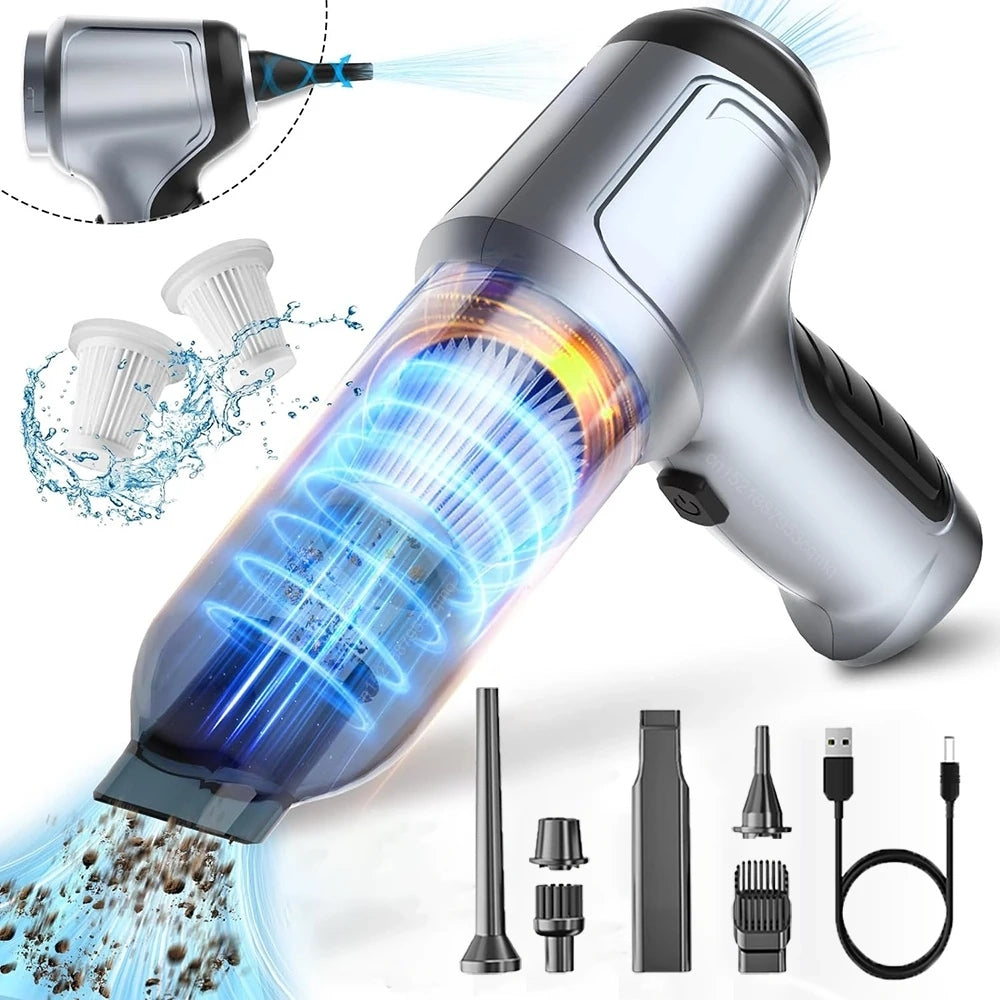 2in1 15000Pa Cordless Handheld Vacuum Cleaner For Car