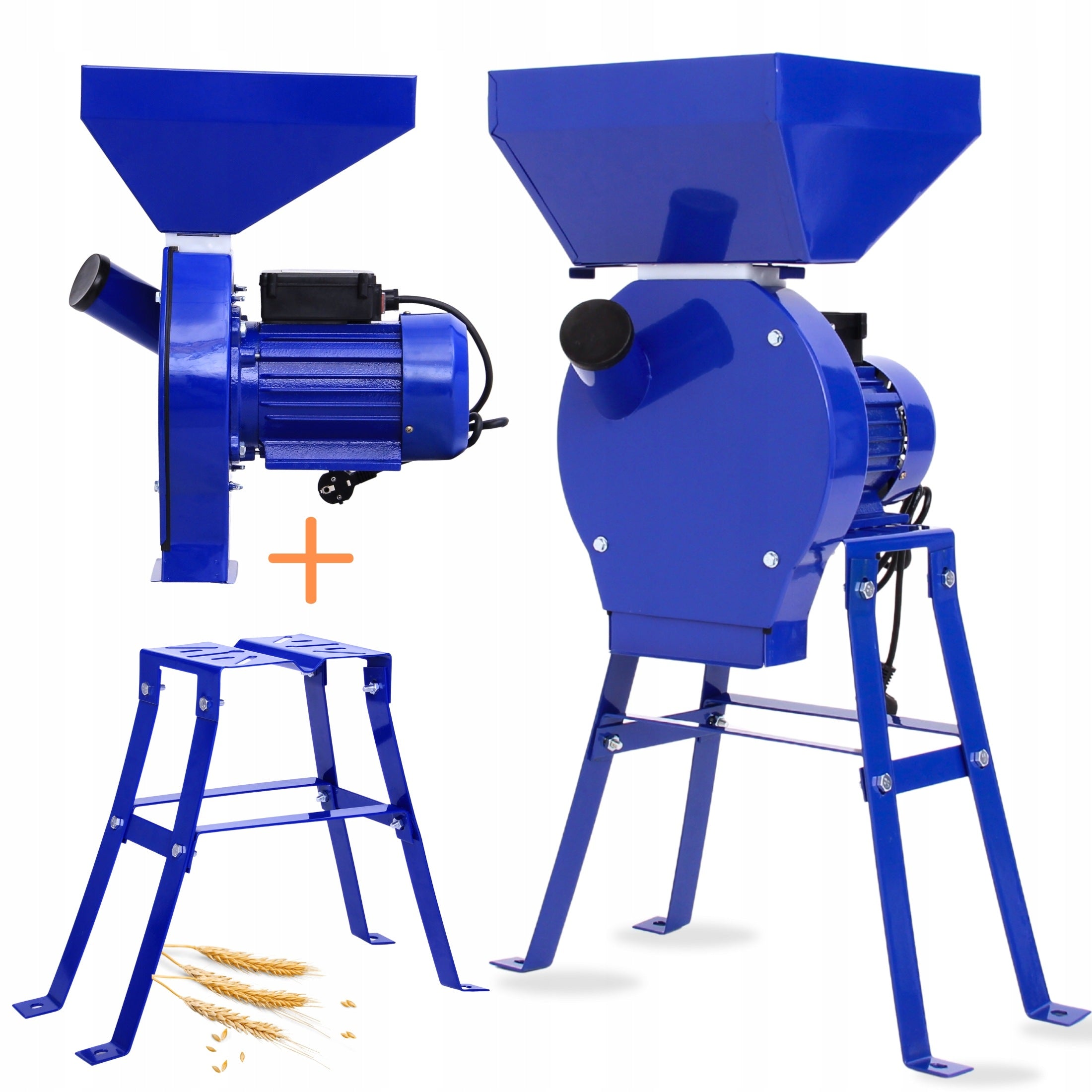2in1 Beater SHOT BLASTER Stand + Shredder GRINDER Electr 220V 4 Sieves Legs
