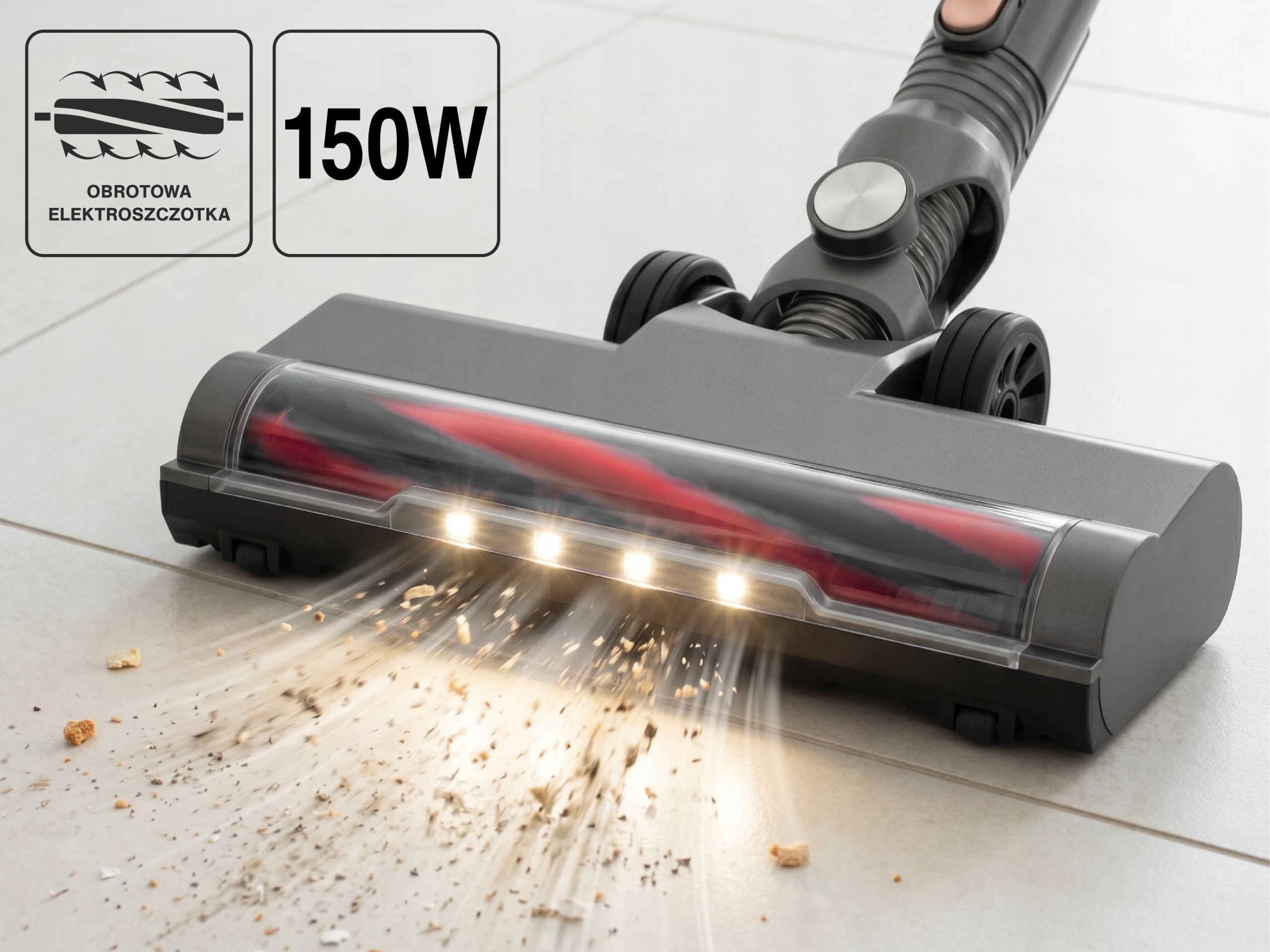 2in1 CORDLESS HEPA LED VERTICAL VACUUM CLEANER OB210 ELDOM Manufacturer code OB210