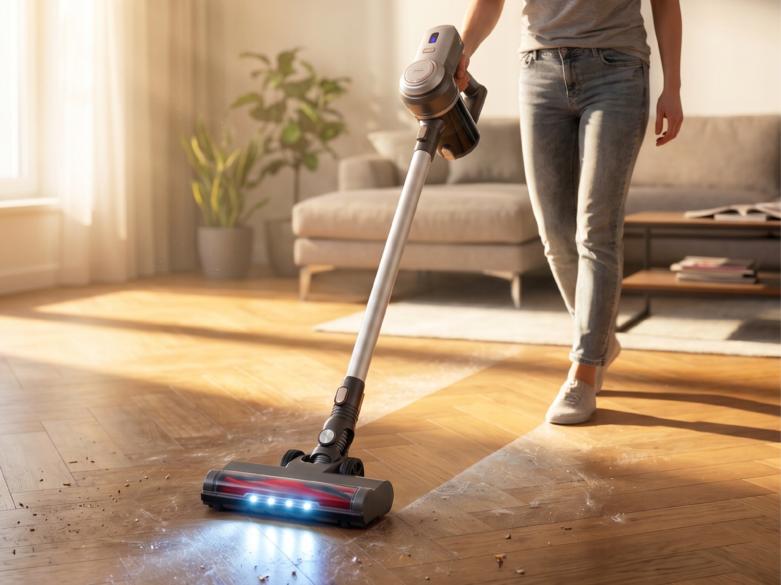 2in1 CORDLESS HEPA LED VERTICAL VACUUM CLEANER OB210 ELDOM Packaging status original
