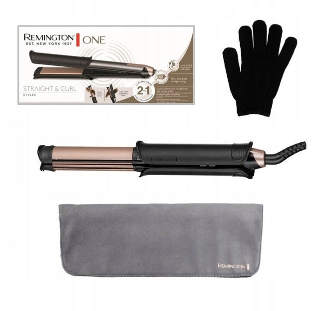 2in1 Ceramic Straightener Hair Curler REMINGTON S6077 Straigh Curl