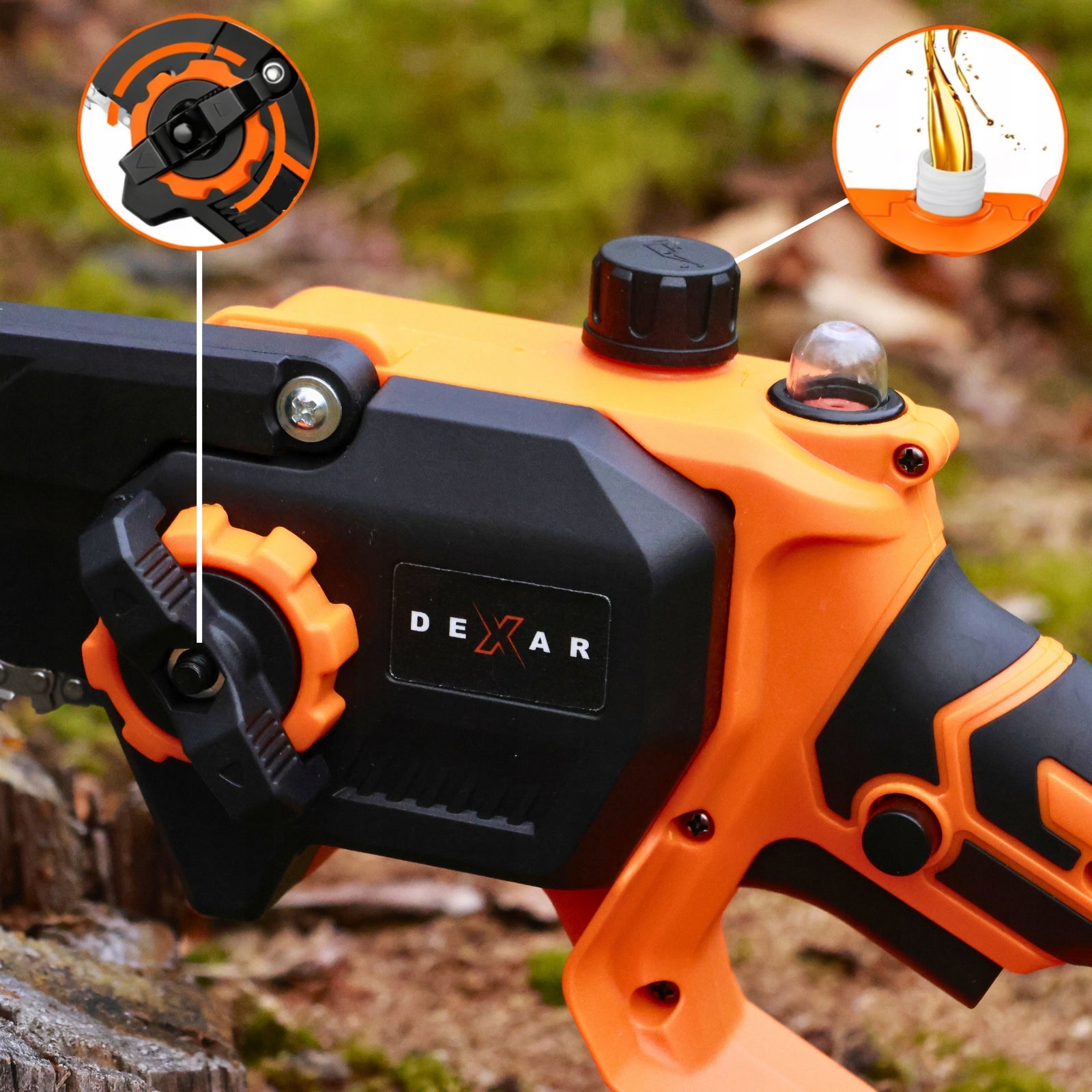 2in1 Cordless Chainsaw ON BOOM Electric Brushless Guide length 20 cm
