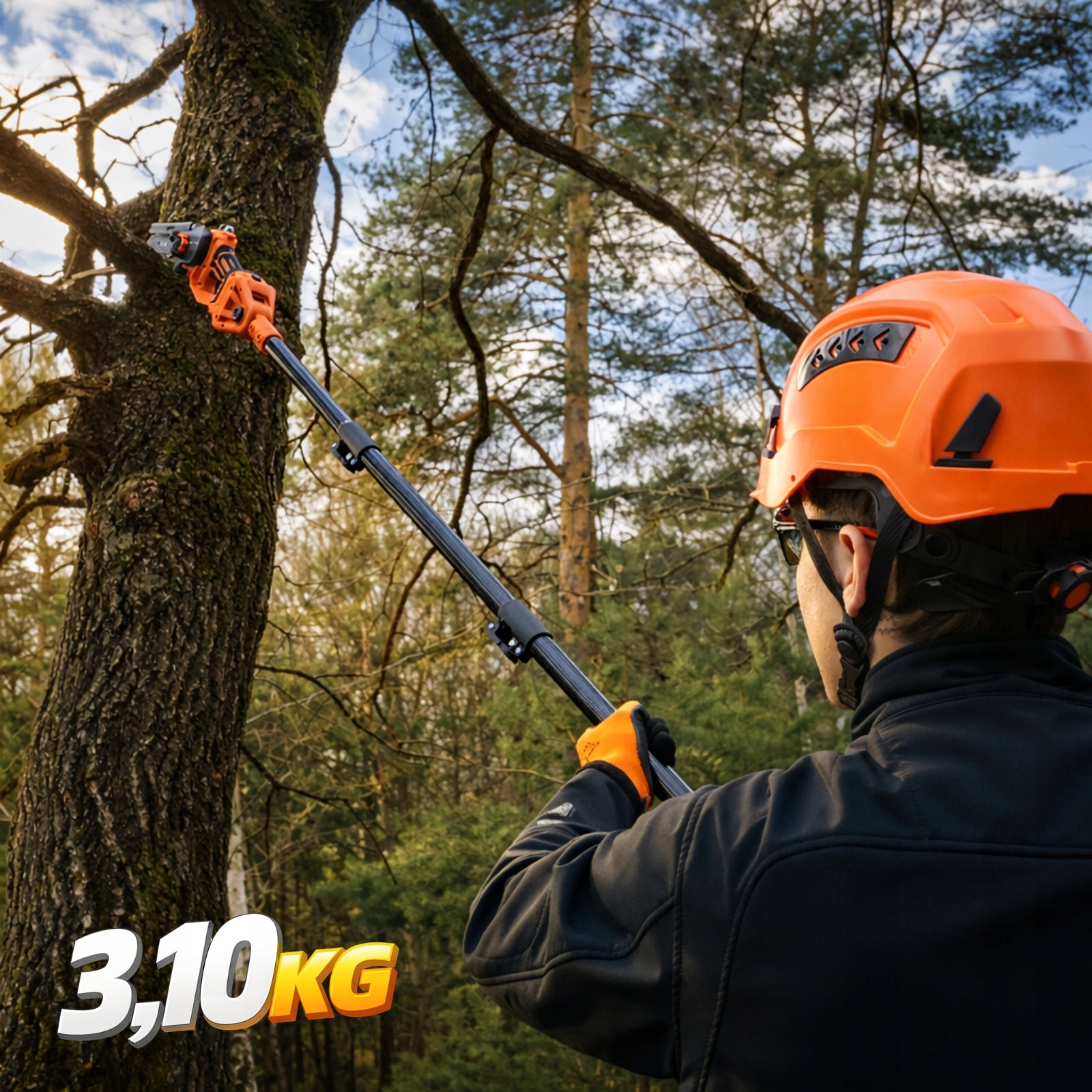 2in1 Cordless Chainsaw ON BOOM Electric Brushless Power supply battery operated